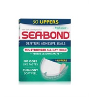 SEA-BOND Denture Adhesive Wafers Uppers Fresh Mint