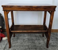 Mid Century Asian Style Wooden Console Table