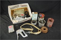 Lot of Tools, Wire Nuts, Straps & Wire