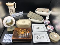 Collection of Trinket Boxes, Collectibles & more