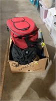 Lunchbox and camping gear