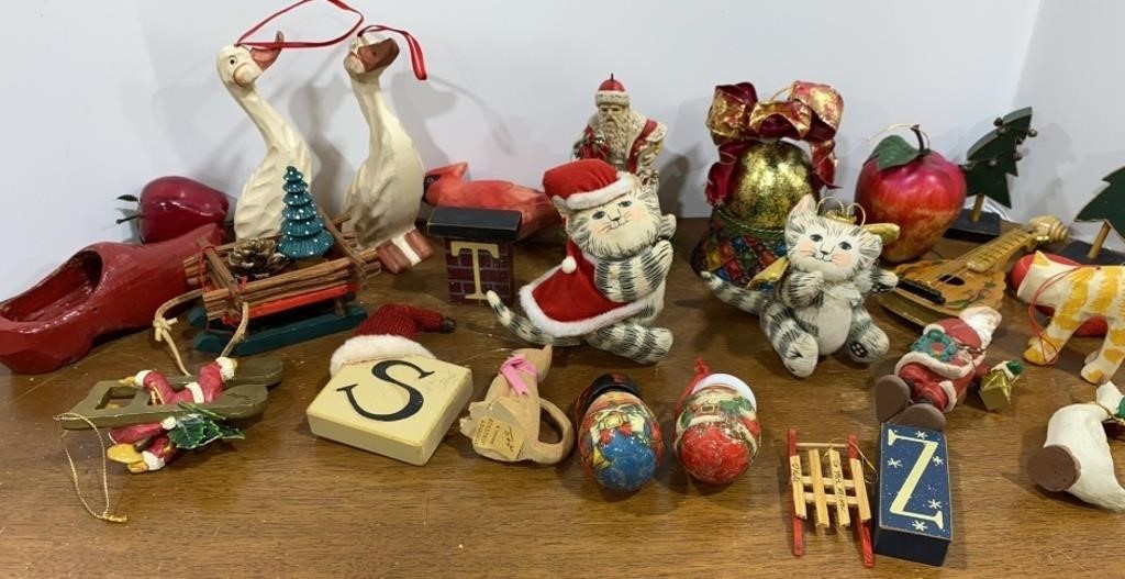 Anna Lee & Other wooden Christmas Ornaments