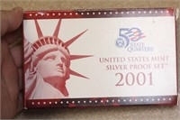 2001 US Mint Silver Proof Set