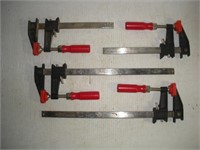 (4) Bessey Bar Clamps  6 & 12 inch