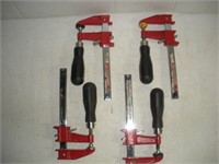 (4) Jet Bar Clamps  6 inch