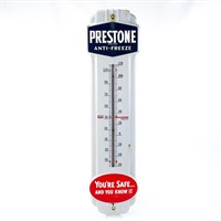 Porcelain "Prestone Anti- Freeze"  Thermometer