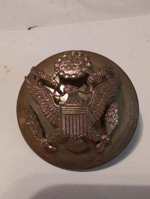 US Army Insignia visor hat badge
