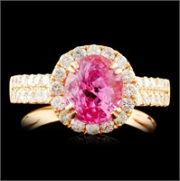 18K Gold 2.29ct Spinel & 0.76ctw Diamond Ring