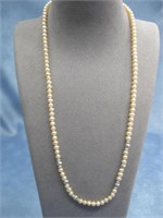 S.S. Hallmarked Genuine Pearl Necklace