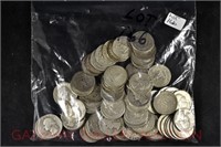 (76) Washington Silver Quarters: