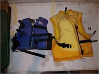 2 life jackets