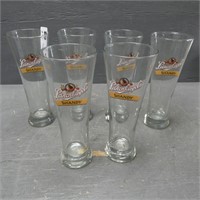 Set of 6 Leinenkugel Shandy Beer Glasses