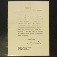 Autographed Letter Signed by William Howard Taft,