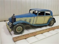 1940 METTOY ROLLS ROYCE TIN PLATE WIND UP TOY CAR