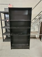 73Hx35Wx11D black wooden bookshelf