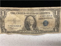 $1 Silver Certificate bill 1935 A