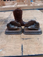 Shoe bookends 7 x 4 x 4.5, boot planter 8.5 x 6.6