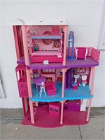 3 Story Barbie house with accessories