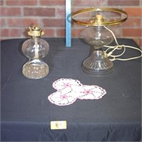 Glass lamps and kerosene lamp