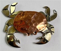 Vintage Signed (OLY) Sterling Crab Pin/Brooch 7 Gr