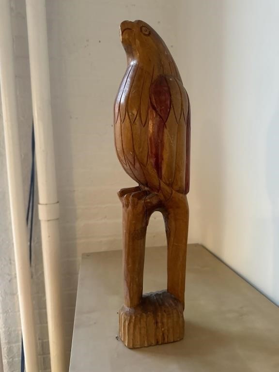 WOODEN EAGLE ARTIFACT