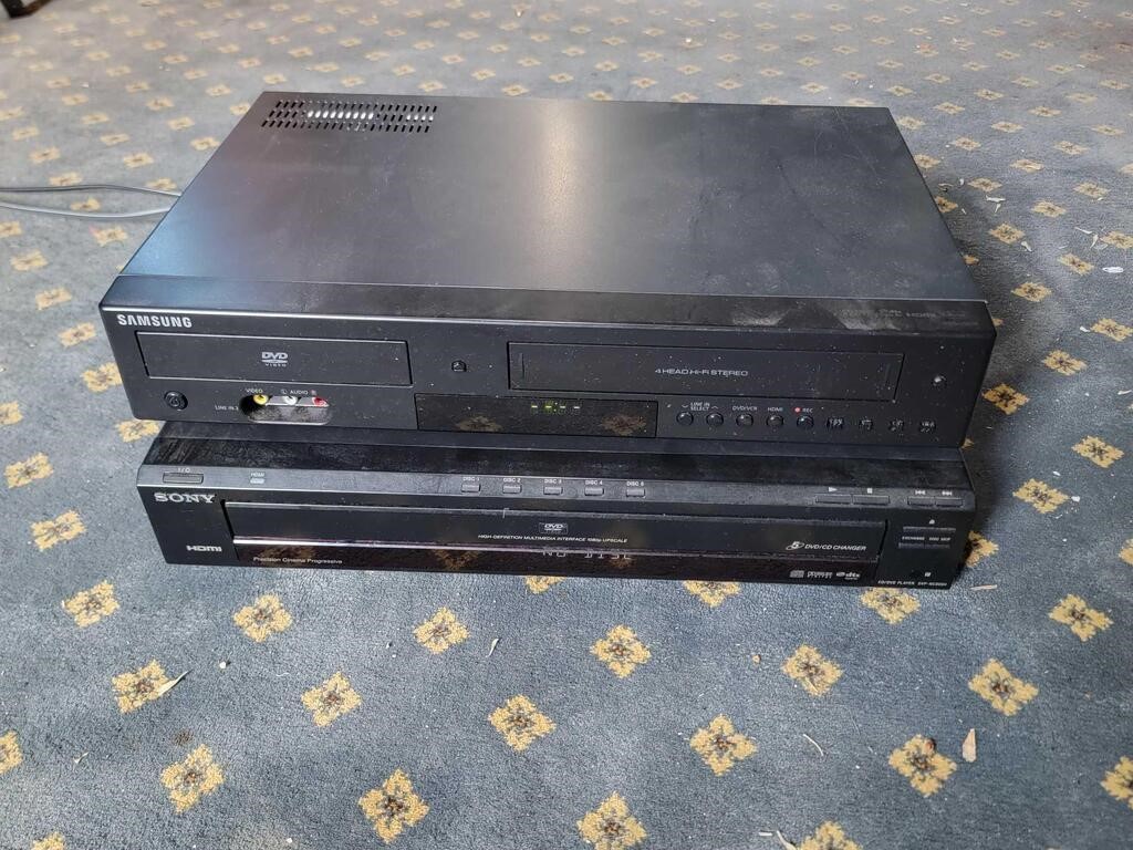 Samsung DVD/VCR Combo and Sony 5 DVD Changer