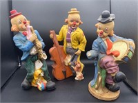 Vintage Ceramic Clown Figures