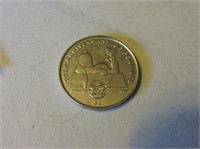 50th Anniversary Of Peanuts One Dollar Coin
