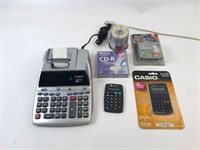 Calculators & CD-R, Mini DV-R Discs