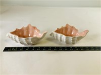 2pcs ceramic conch shells