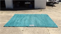 8'X10" Aqua Shag Rug