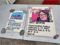 2 Numbered Art Show Posters by Lynn Woltz