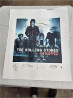Numbered Rolling Stones Stripped Poster