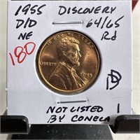 1955-D/D WHEAT PENNY CENT HIGH GRADE