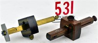2 Stanley - 1 77 mortise gauges