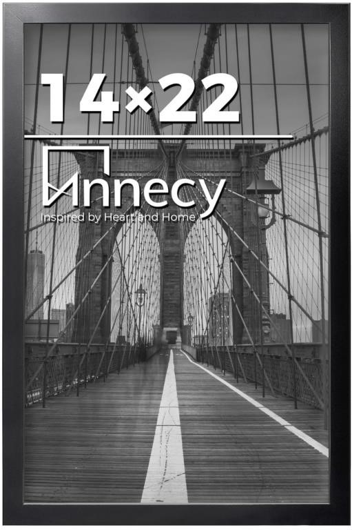 14x22 picture frame (black)