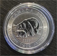 1½-Ounce Silver Round: Polar Bear