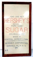 100 lb cloth Hershey's Sugar Cane bag,framed