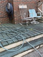 (2) Chairs, Hose Pipes & Sprinkler (Backyard)
