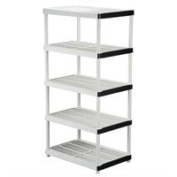 HDX 5-Tier Plastic Garage Storage Shelving Unit