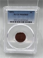 1972 PCGS MS65RD Lincoln Penny