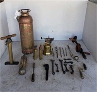 Vintage Tools & Fire Extinguisher