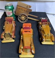 Wooden cars  and wagon