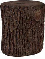 Ball & Cast Faux Wood Stump Stool, Dark Brown