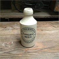 Shambrooks Stone ginger beer bottle  Toogoolawah