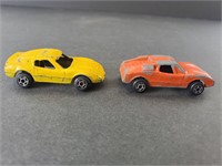 2 tootsie toy cars