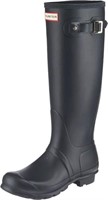 Hunter Women's 7 Tall Rain Boot, Black 7