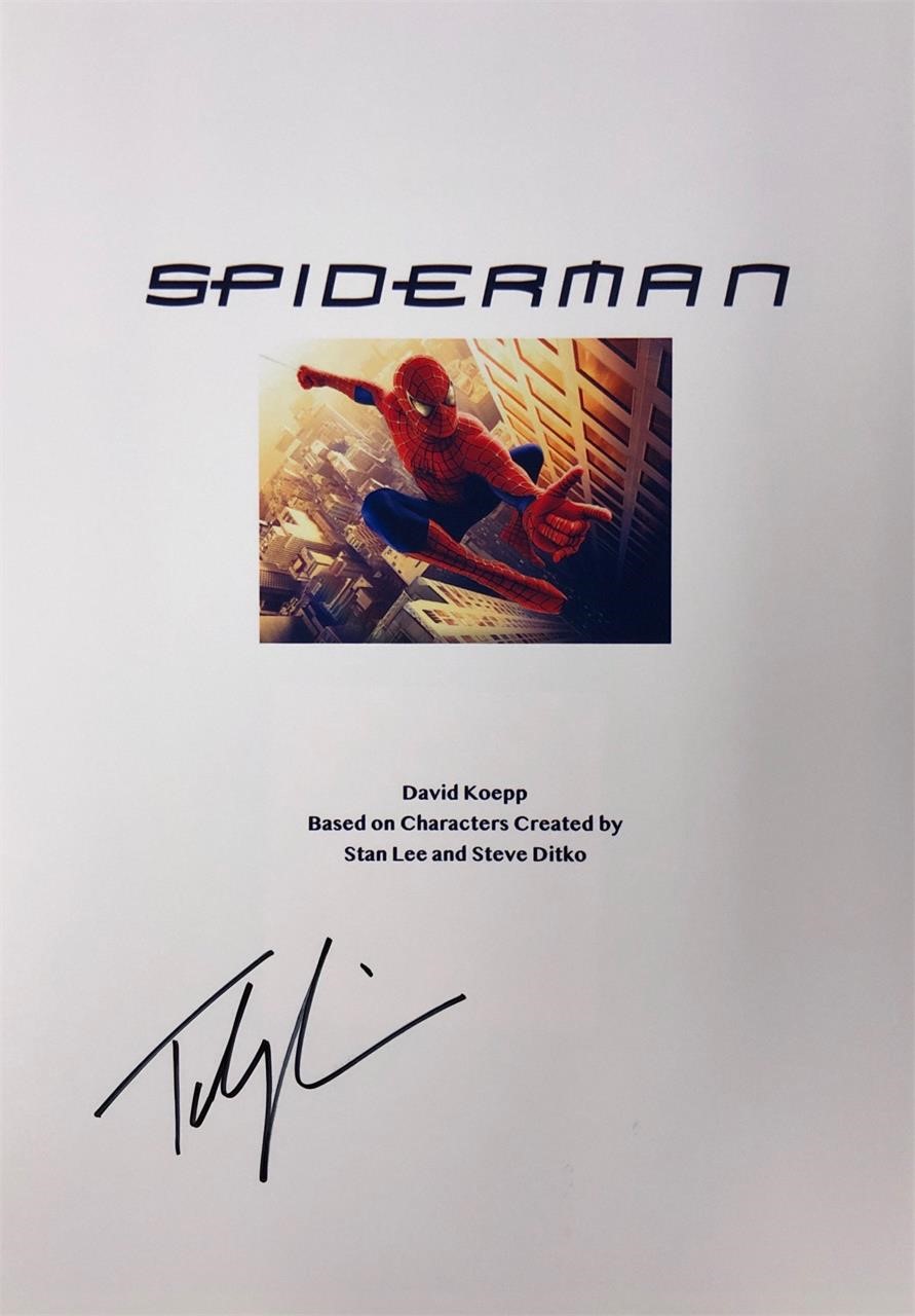 Spiderman Autograph  Script Cover