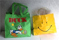 Vintage Disney Canvas Bag & Smile Plastic Bag