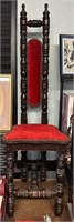 Vintage Spanish Jacobean prayer chair